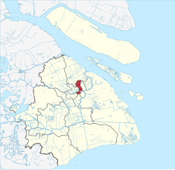 Location within Shanghai