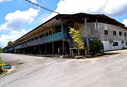 Longhouse at Temburong, Brunei Darussalam - outside