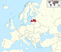 Mapa de Latvia