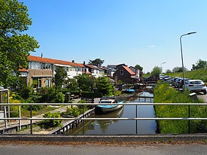 Maasdijk aan de kant van Honderdland