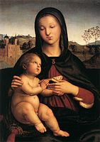 拉斐尔, Madonna and Child with the Book, 1503