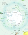 Ruta da segunda viaxe de James Cook arredor da Antártida (1972/75.