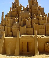 Sand sculpture.