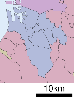 北清水町の位置（堺市内）