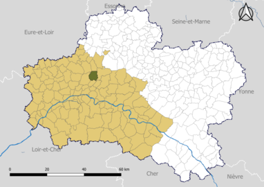 Rebréchien dans l'arrondissement d'Orléans en 2020.