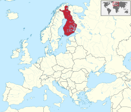 Mapa de Finland