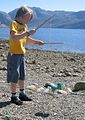 Jørund making spin on a diabolo.