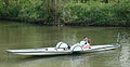 Oxford punt with water wheel drive