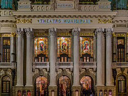 Theatro Municipal in Rio de Janeiro, outside