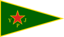 Flag of the YPJ (Kurdish Women's Protection Units)