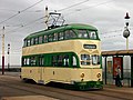 Balloon tram 712 at Bispham.