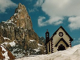 Cimon della Pala vanaf de Rollepas