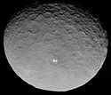 Imagem de Ceres a partir da sonda espacial Dawn