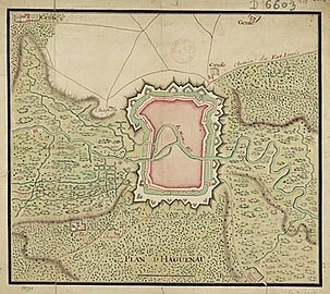 Fortification Vauban à Haguenau en 1700.