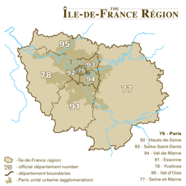 Prunay-en-Yvelines trên bản đồ Île-de-France (region)