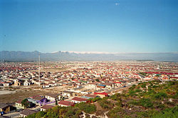 Khayelitsha looking east, from Lookout Hill over Ilitha Park