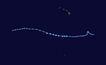 Tropical Depression Two-C track map