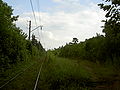 Русский: Платформа станции «Гагрыпшь». Вид с запада English: Platform of Gagrypsh station. View from the west