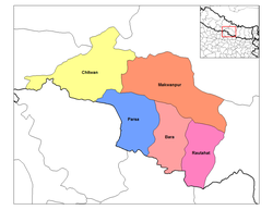 Narayani distriktene i Nepal