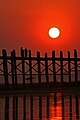 U'Bein bridge, Amarapura, Myanmar