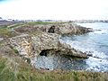 Plogoff : grottes dans la falaise près de Keringar