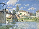 Alfred Sisley, Podul de la Villeneuve-la-Garenne, 1872, Metropolitan Museum of Art