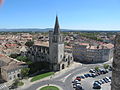 Kostel sv. Marty z hradní terasy (L'église Sainte-Marthe de Tarascon)