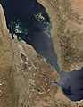 Gambar satelit Afar dan kawasan sekitarnya iaitu Laut Merah, Teluk Aden, Tanduk Afrika dan Semenanjung Arab