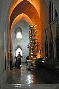 A hallway inside the Ananda