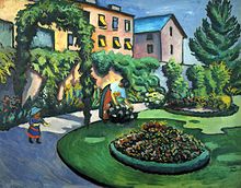 Jardin, d'August Macke. La peinture en 1911 sur Commons