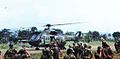 Photo taken during the Cenepa War, Ecuadorian Special Forces during a troop relief, near the Tiwintza area where fighting was particularly intense.