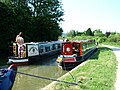 Modern Narrow Boats on the Kennet and Avon Canal, England