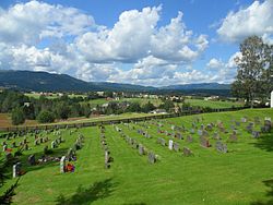 View of Bø from the Bø Church churchyard