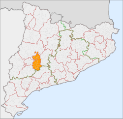 Location of Urgell