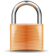 Orange padlock