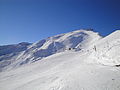 La Pendine (sommet des pistes à 2700 mètres) vue depuis le sommet du télésiège des Lauzes.