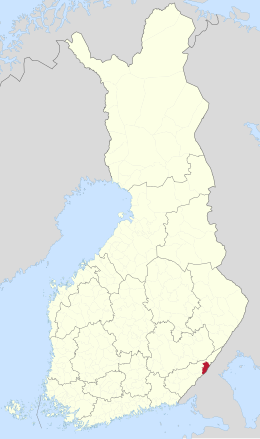 Kaart met de locatie van Rautjärvi