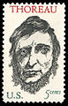 Stamp with Henry David Thoreau