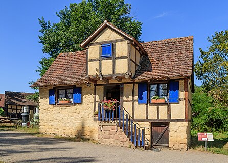 Half-timbered house from Gougenheim (Building No. 3), Écomusée d’Alsace, Ungersheim, Haut-Rhin, France