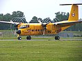 Se pueden formar vórtices en los extremos de las palas de las hélices, como se ve en este DHC-5 Buffalo..