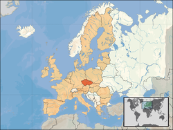 Repubblica Ceca - Localizzazione