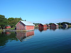 Garages à bateaux à Hyppeis.