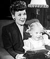 Jane Wyman with her daughter Maureen Reagan, 1944