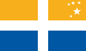 Flag of the Isles of Scilly, Cornwall, England, United Kingdom