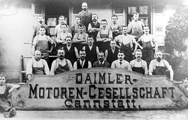 They were working at Daimler-Motoren-Gesellschaft (en)