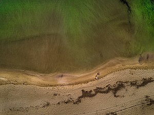 Air view of Voidokilia Beach in Messinia Φωτο: Stelios tsikas