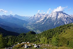 La vallée depuis le Monte Rite.