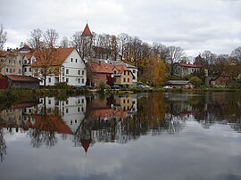 Syysnäkymä Talsin kantakaupungista