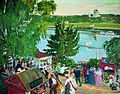 Прогулка на Волге. Promenade Along Volga River (1909).