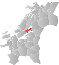 Localisation de Inderøy